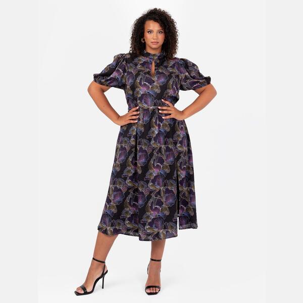 ラブドローズ レディース トップス ワンピース ハイネック ミディ Lovedrobe High Neckeyhole Midi Dress Multi マルチカラー｜ReVida 店