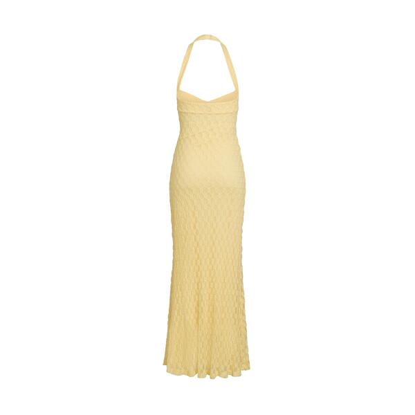 赤ちょうちん点点 レディース トップス 衣装 MIDI 綿織物 ホルター Bardot Women\u0027s Mariko Halter Neck Cotton Fitted Midi Dress Canary
