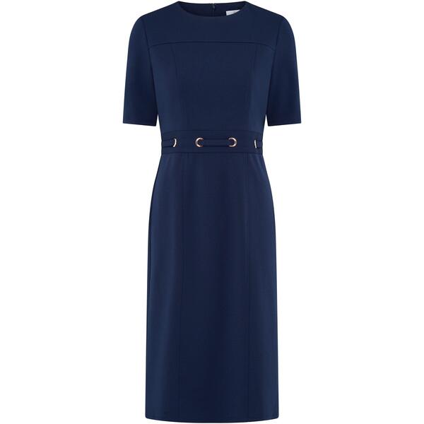 ジーナバッコーニ レディース トップス 衣裳 Gina Bacconi Everley Tailored Beltedress Navy 米国海軍