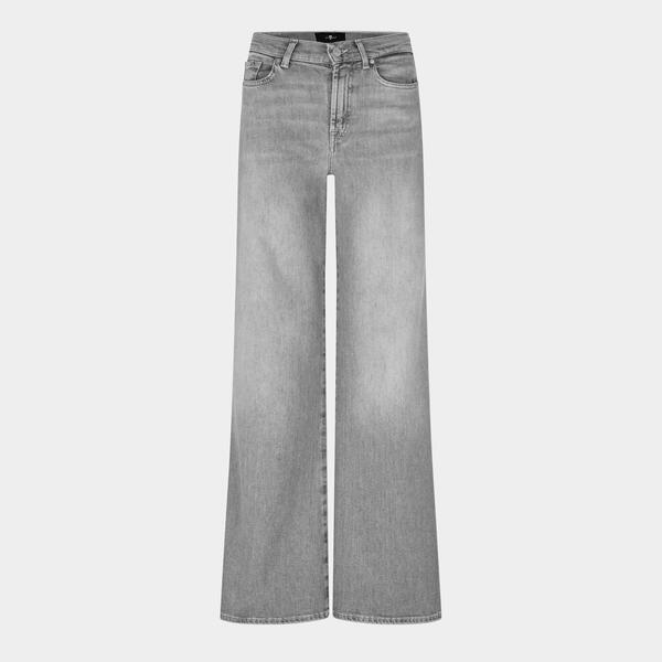 セブンフォーオールマンカインド レディース ボトムス ジーンズズボン下 ワイドレッグ デニム 7 For All Mankind Women\u0027s Lotta Wide Leg Jeans Grey 薄墨色