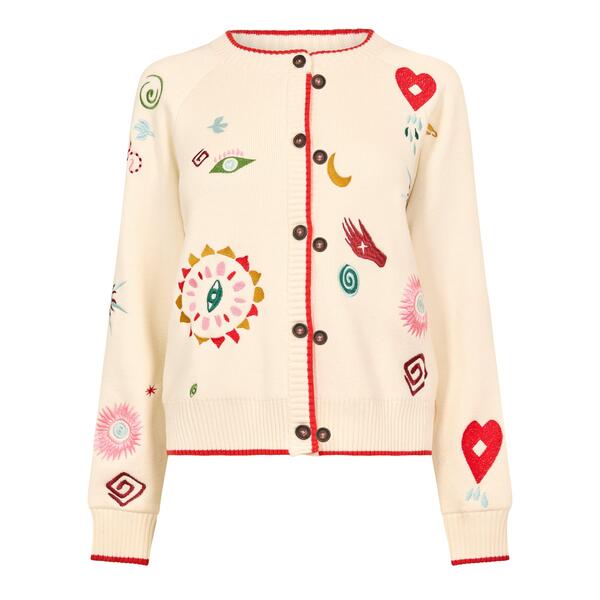 ネバーフリードレスド レディース アウター ジレー Never Fully Dressed Women\u0027s Cardigan Cream 皮膚軟化剤