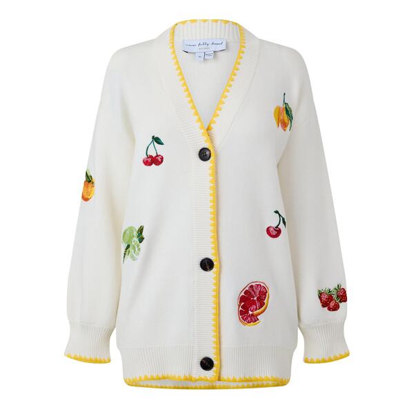 ネバーフリードレスド レディース アウター ジレー Never Fully Dressed Women\u0027s Cardigan Cream 皮膚軟化剤