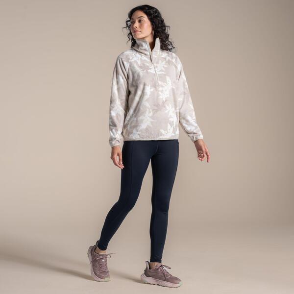 クラッグホッパーズ レディース アウター パーカー・スウェット ハーフジップ フリース Craghoppers Reedmace Insulated Half Zip Microfleece Top Oyster Print