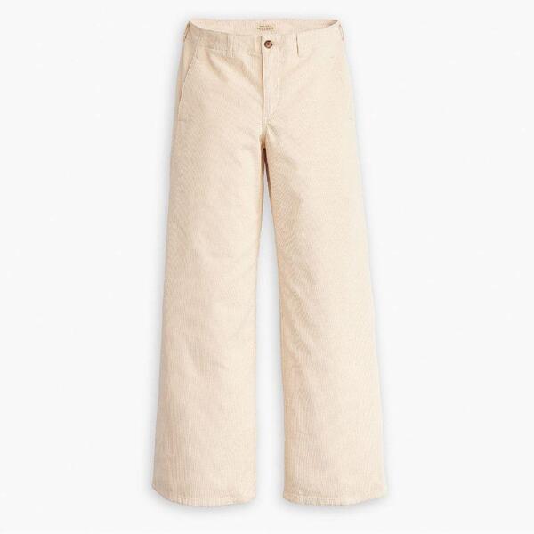 リーバイス レディース ボトムス デニムパンツ ワイドレッグ ジーンズ Levis Women's Chino Wide Leg Jeans White Swan ホワイト｜ReVida 店