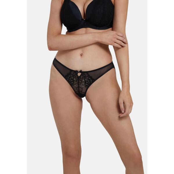 プレイフルプロミス レディース アンダー御召しもの ズボン下 Playful Promisesophia Black Brazilian Brief Black 黒いこと