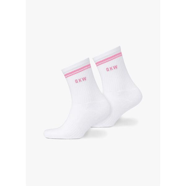 ジムキング レディース アンダーお召しもの ソックス 綿織物 Gym KingKW Tipping Crew Sock (3PK) - Carnation Pink/Hyacinth/Blue Cotton Pink/Hycth/Blue 青色