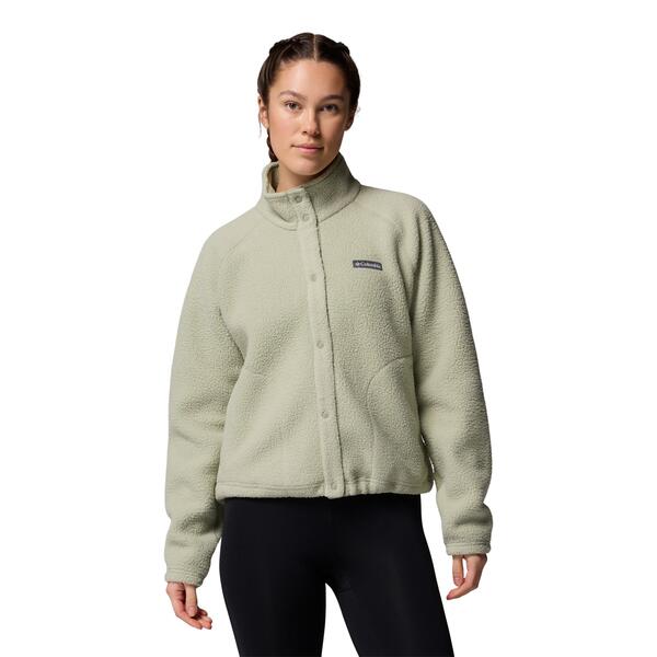 コロンビア レディース アウター パーカー・スウェット フリース Columbia Womens Jasperidge Pebbled Fleece Full Snap Green グリーン|ReVida 店