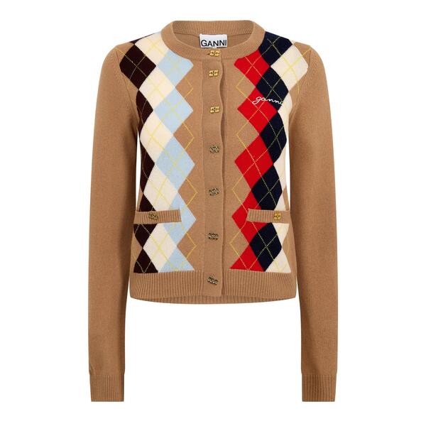 ガニー レディース アウター ジレー Ganni Women\u0027s Cardigan Incense