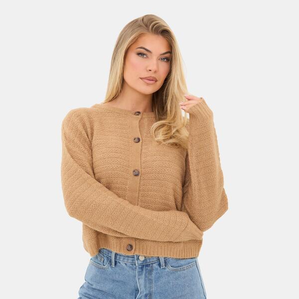 アイソウイットファースト レディース アウター ジレー I Saw It First Button Detail Cardigan Mocha モカ