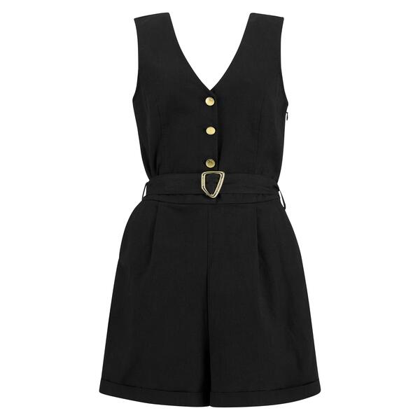 バブアー レディース トップス 衣裳 Barbour International Women\u0027s Playsuit Black 黒いこと