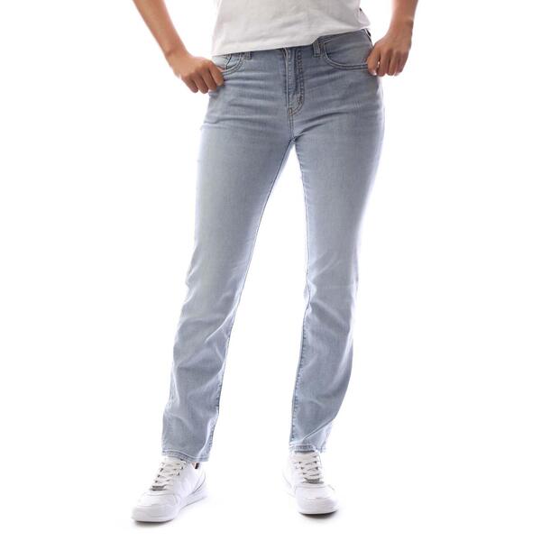 リーバイス レディース ボトムス デニムパンツ ストレート ジーンズ Levis Women's High Rise Straight Leg Jeans Blue ブルー|ReVida 店