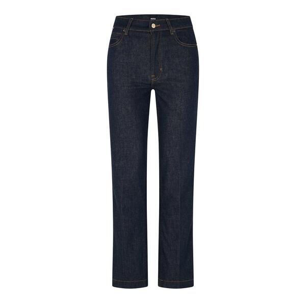 主任者 レディース ボトムス ジーンズズボン下 引っ切りない デニム Boss Women\u0027s Ada Hr Straight Leg Jeans Blue 青碧