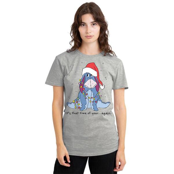 ウォルトディズニー レディース トップス プルオーバー Disney Winnie The Pooh Eeyore Thatime Of Year Again Tee Light Grey 薄墨色