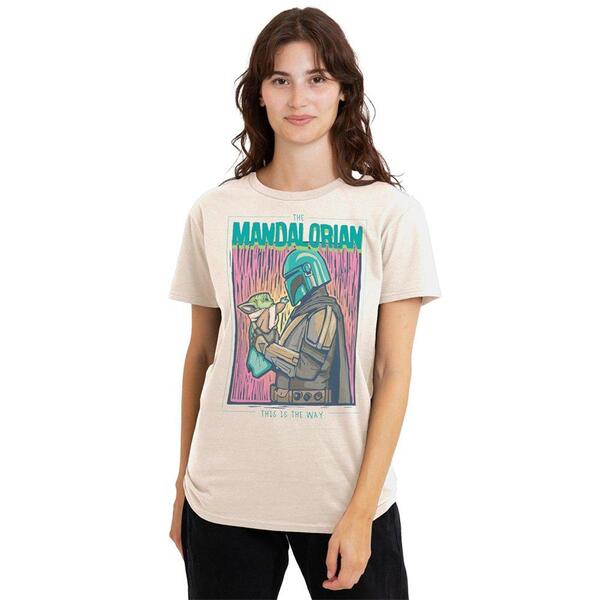 はやりっ児 ウォーズ レディース トップス プルオーバー Star Warstar Wars The Mandalorian This The Linocut Way Beige ベージュ