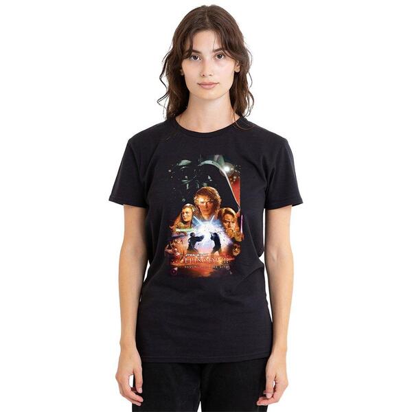 はやりっ児 ウォーズ レディース トップス プルオーバー Star Warstar Wars: Episode III Revenge Of The Sith Retro C Black 黒いこと