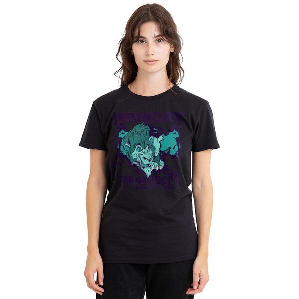 ウォルトディズニー レディース トップス ティーシャツ Disney Scar Hungry Forespecthe Lion King T-Shirt Black 黒いこと