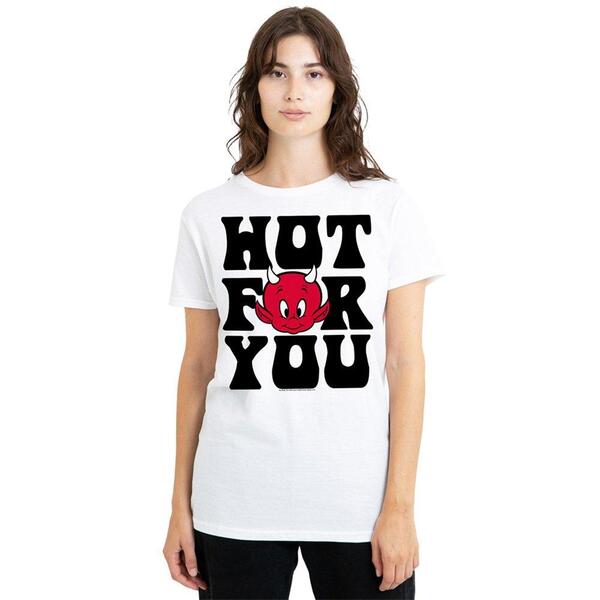 ユニバーサル レディース トップス ティーシャツ Universal Hot Stuff Hot For You T-Shirt White 白いこと