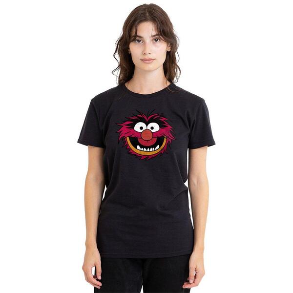 ウォルトディズニー レディース アウター 上衣・上衣 ティーシャツ Disney Muppets Animal Head T-Shirt Black 黒いこと