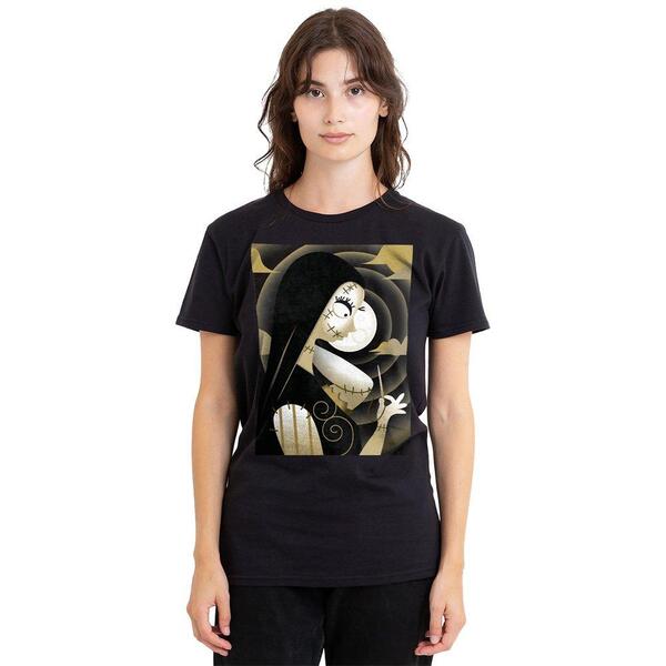 ウォルトディズニー レディース トップス プルオーバー Disney The Nightmare Before Christmasally Shaded T-Shir Black 黒いこと