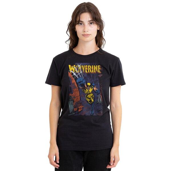 マーベル レディース トップス プルオーバー Marvel Wolverine Backstreet Strike T Shirt Black 黒いこと