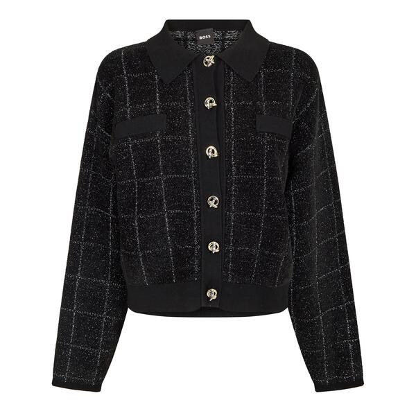 主任者 レディース トップス プルオーバー 編み物 Boss Women\u0027s Fironia Knitted Top Black 黒いこと