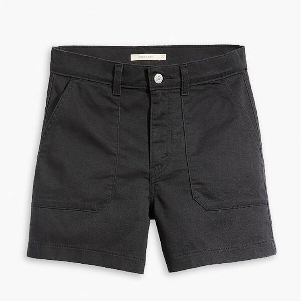 リーバイス レディース ボトムス ハーフパンツ・ショーツ ショートパンツ デニム Levis Women's Utility Denim Shorts Caviar デニム｜ReVida 店