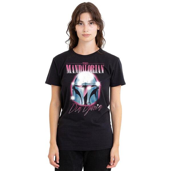 はやりっ児 ウォーズ レディース トップス プルオーバー Star Wars The Mandalorian Din Djarin 80S Helmet Womens T-Sh Black 黒いこと