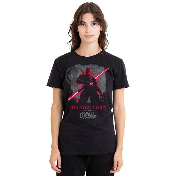 はやりっ児 ウォーズ レディース トップス ティーシャツ Star Wars Maul Shadow Lordark Side Sith T-Shirt Black 黒いこと