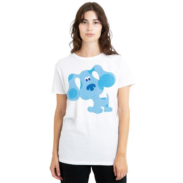ニコロデオン レディース トップス ティーシャツ Nickelodeon Blues Clues Blue Hug T-Shirt White 白いこと