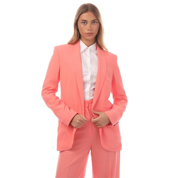 主任者 レディース ボトムス 心地よいズボン下 引っ切りない Boss Women\u0027s Tikela Straight Leg Trouserstraight Leg Design Coral Pink さくら色