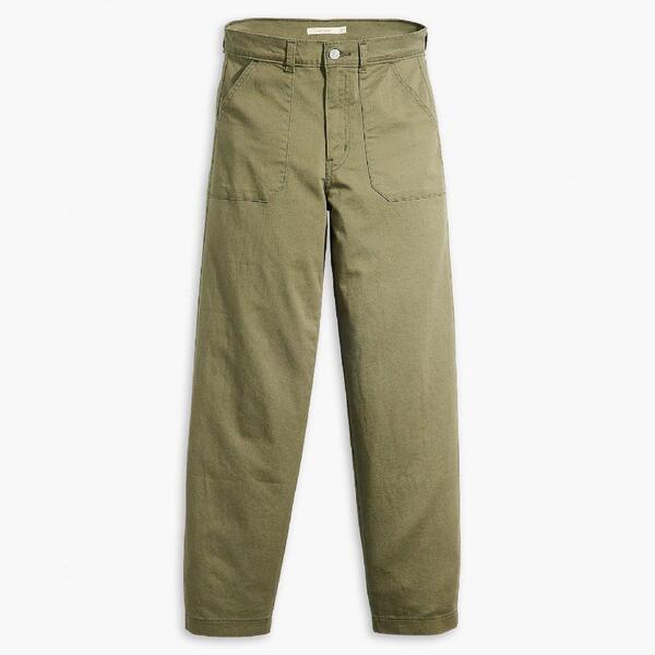 リーバイス レディース ボトムス カジュアルパンツ ストレート Levis Women's Utility Straight Leg Trousers Olive Night オリーブ｜ReVida 店