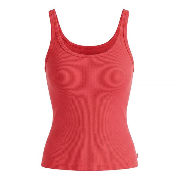 リーヴァイズジーンズ レディース トップス プルオーバー 限りない Levis Women\u0027s Essential Sporty White Tank Vest Urban Red 赤いこと
