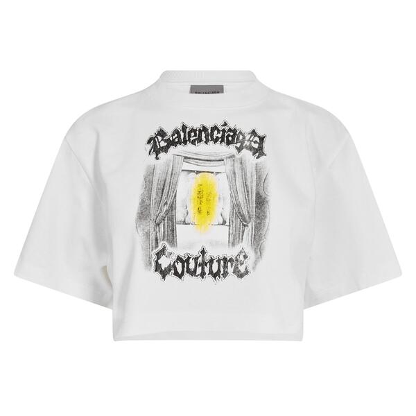 バレンシアガ レディース トップス ティーシャツ Balenciaga Women\u0027s Crop Top White 白いこと