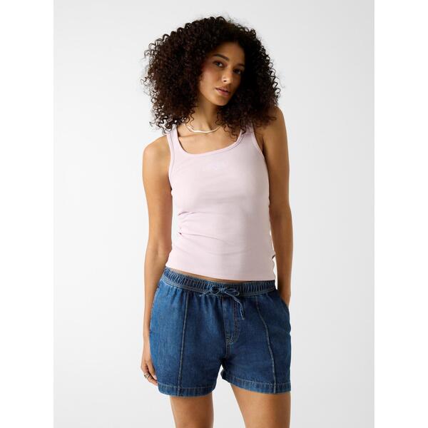 ゲス レディース トップス プルオーバー より良い 刺しゅう Guess Women\u0027s Embroidered Star Tank Vest SMR LILAC S40R 紫はしどい