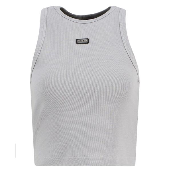 バブアー レディース トップス プルオーバー より良い Barbour International Women\u0027s Racerback Vest Ult Grey 薄墨色