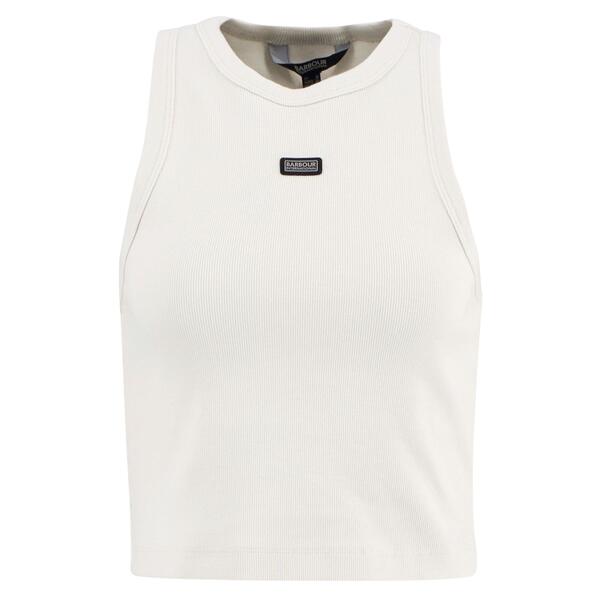 バブアー レディース トップス プルオーバー より良い Barbour International Women\u0027s Racerback Vest Vap Gray 薄墨色