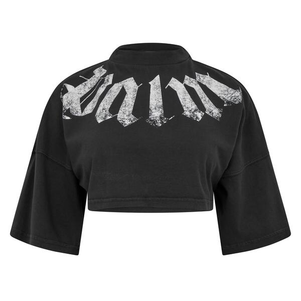パーム・エンジェルス レディース トップス プルオーバー Palm Angels Women\u0027s Crop Top Black 黒いこと