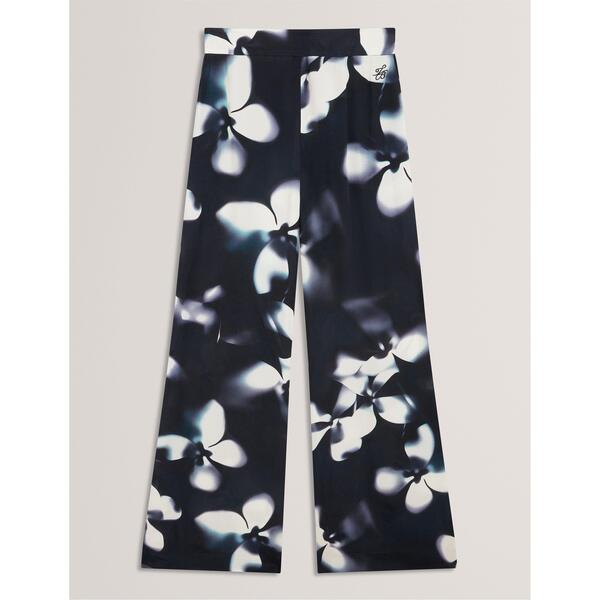 テッドベーカー レディース ボトムス 心地好いズボン下 刷り上げる Ted Baker Women\u0027s Print Palazzo Trousers Navy 米国海軍