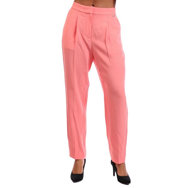 ボス レディース ボトムス カジュアルパンツ ストレート Boss Women's Talosa Straight Leg Trousers Open Purple パープル|ReVida 店