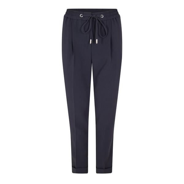 主任者 レディース ボトムス 心地よいズボン下 引っ切り無い Boss Women\u0027s Tariyanah Straight Leg Trousers Dark Blue 青色