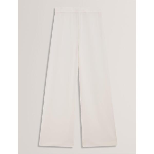 テッドベーカー レディース ボトムス 心地よいズボン下 ワイドレッグ Ted Baker Women\u0027s Wide Leg Trousers Ivory 象牙色