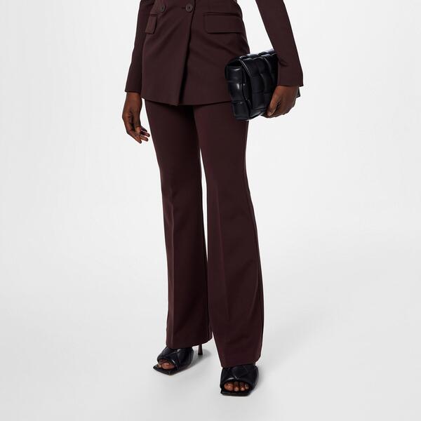 運動競技マックス レディース ボトムス 心地よいズボン下 ワイドレッグ Sportmax Women\u0027s Olea High Waisted Wide Leg Trouser D Bown