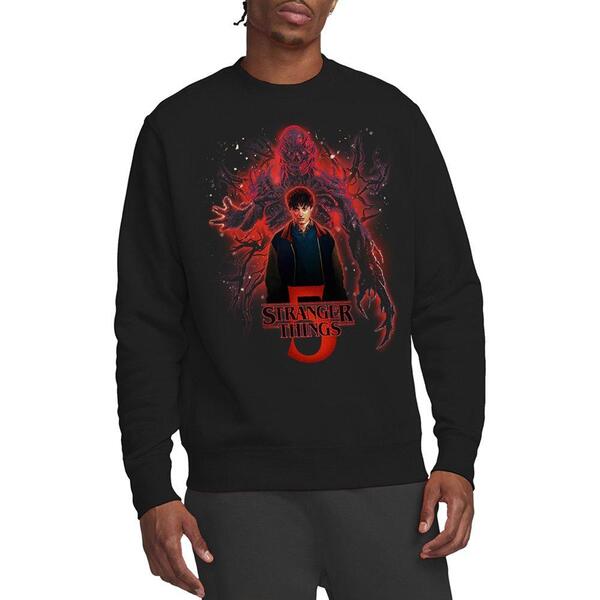 ストレンジャーシングス メンズ トップス プルオーバー Stranger Thingstranger Things 5 Poster Sorcerer Will Versus Vecn Black 黒いこと