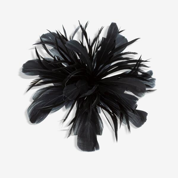ジョンリチャード レディース 佩び物 かぶり笠 御花柄 御花 Jon Richard Black Statement Floral Clip Fascinator Black 黒いこと