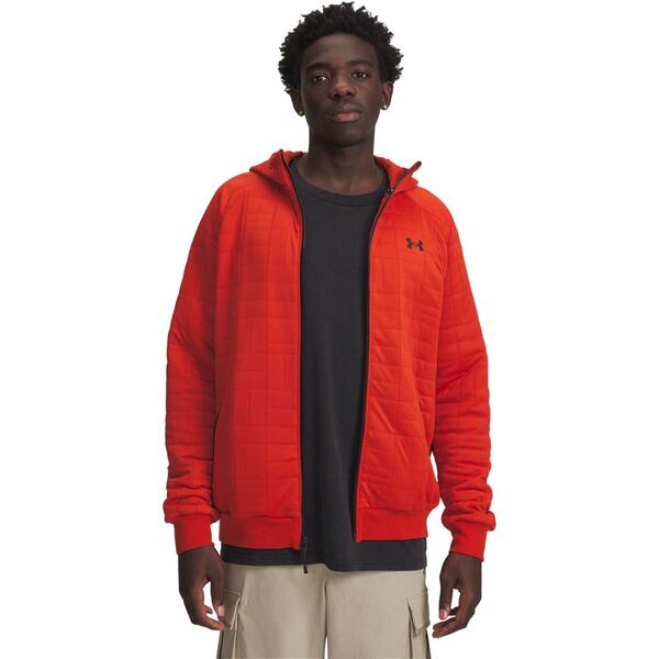 アンダーアーマー メンズ アウター パーカー・スウェット Under Armour UA Unstoppable FlFZ 錫99 Orange オレンジ色