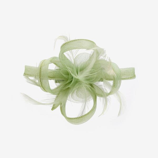 ジョンリチャード レディース 佩び物 かぶり笠 Jon Richard Small Sage Green Clip Fascinator Green 緑であること