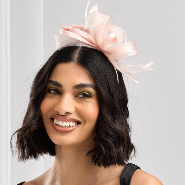 ジョンリチャード レディース 佩び物 かぶり笠 Jon Richard Nude Medium Fascinator Headband Pink サクラ色