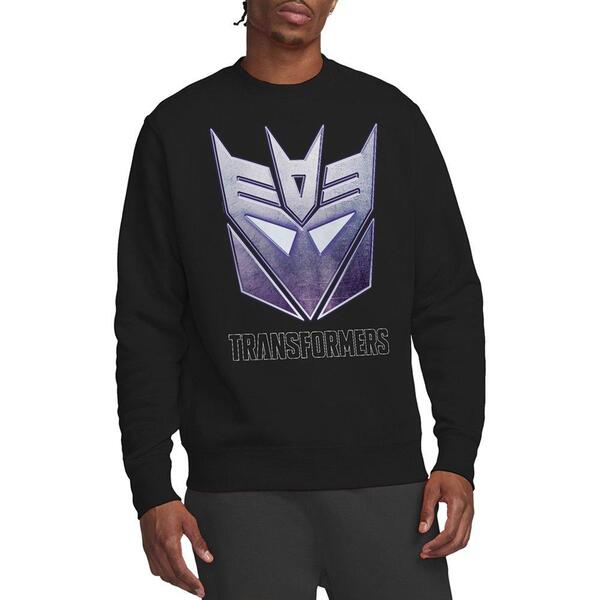 ハズブロ メンズ トップス プルオーバー Hasbro Transformers Generations Decepticon Steel Icon Log Black 黒いこと