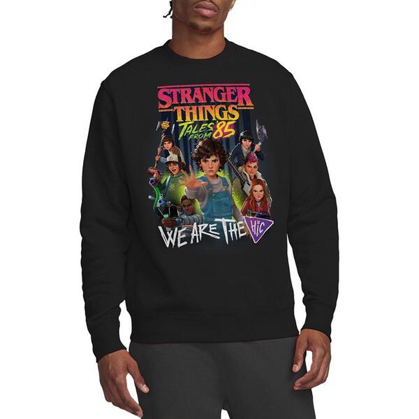 ストレンジャーシングス メンズ トップス プルオーバー Stranger Thingstranger Things Tales From 85 Hic Poster Sweatshir Black 黒いこと