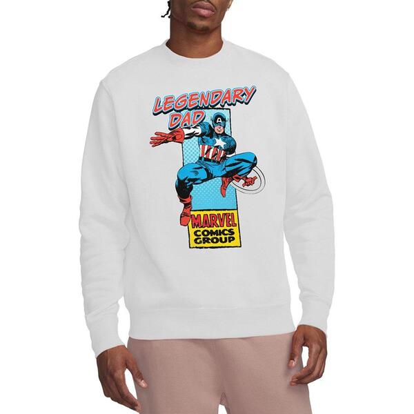 マーベル メンズ トップス プルオーバー Marvel Comics Presents Corner Box FatherS Day Leg White 白いこと